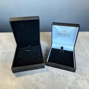 Empty Jewelry Boxes Lot Of 2 Browns Family Jewellry UK